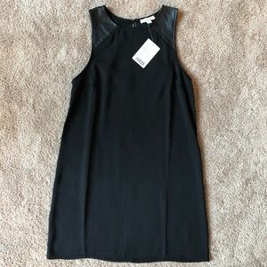 Black Silence & Noise Dress with Faux Leather